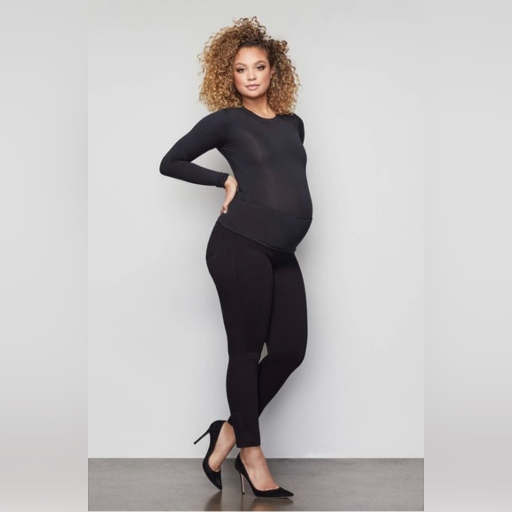 Good American- Black Maternity Pants (Discounted)
